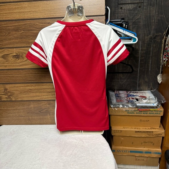 Majestic brand Atlanta Falcons NFL Red and White Sports Jersey size M - Picture 5 of 8